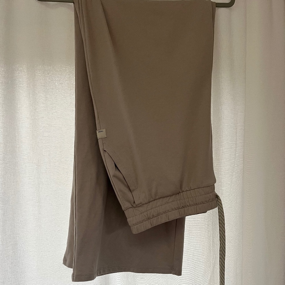 Halo Essential Wideleg Pant in Ecru Heather